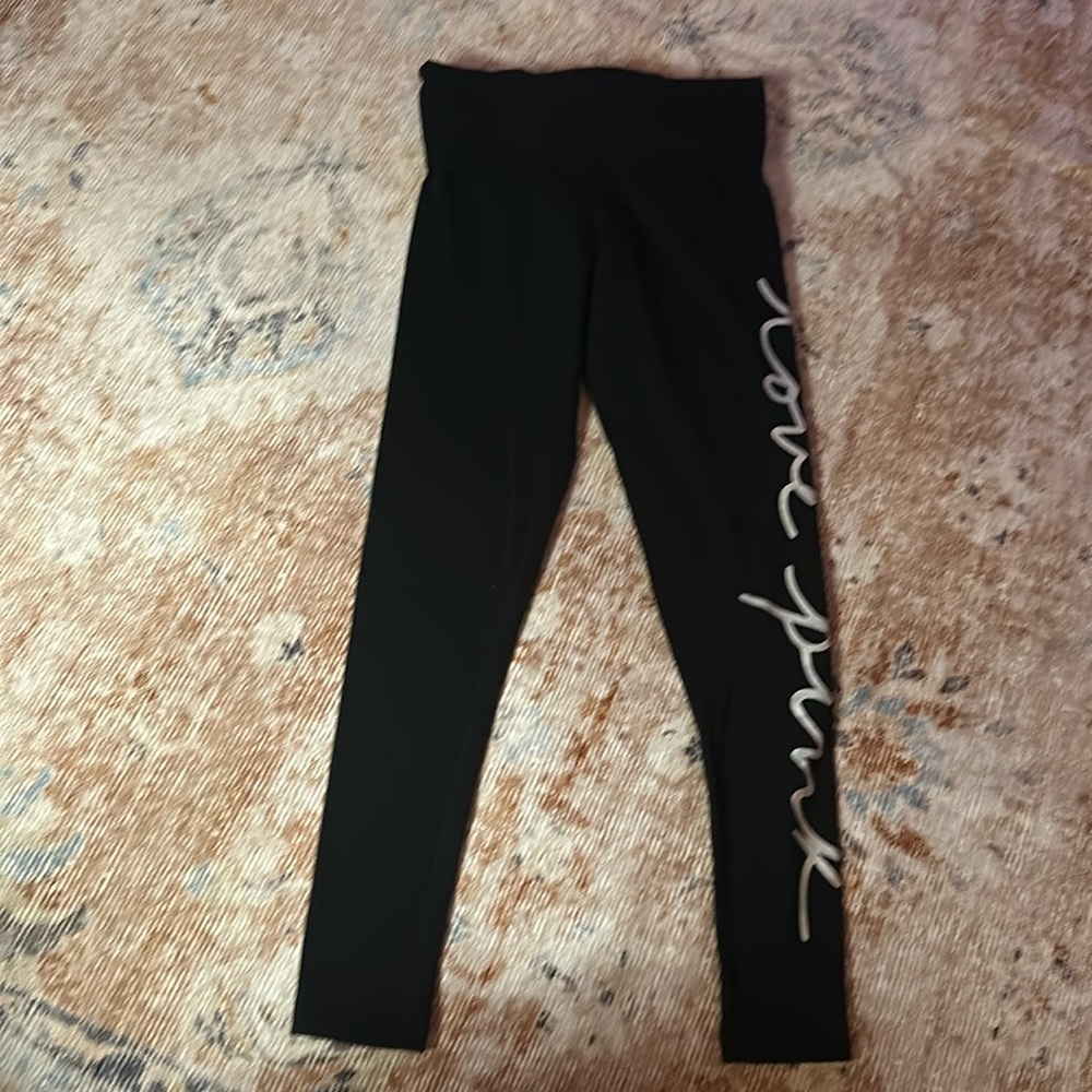 PINK Black Leggings